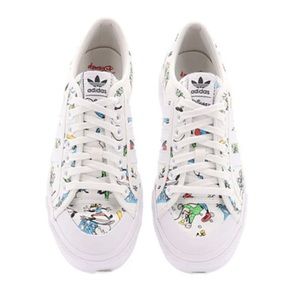 Adidas Originals Nizza X Disney Sport Goofy White Sneakers